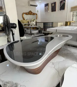 Executive Glass Top Center Table