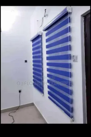 Blue Day And Night Window Blinds