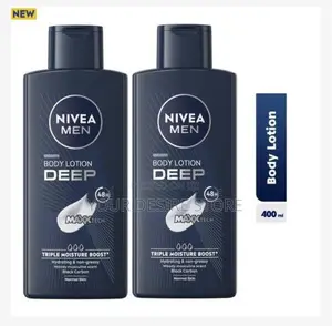 Nivea Men Deep Body Lotion - 400ml (Pack of 2)