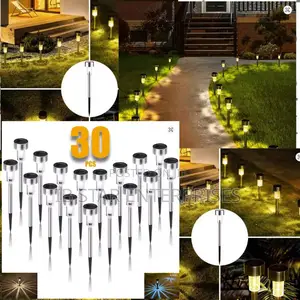 30pcs Solar Lights for a Secure, Stunning Garden, Lawn