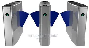 Automatic Turnstiles Bi-direction Stainless Steel Flap Gate For Entry