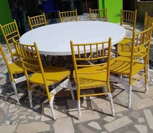 Events Table and Chairs by 10 Seater