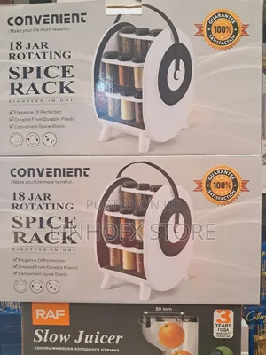 High-Quality 18 Jar Rotating Spice Rack