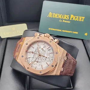 Original Audemars Piguet Brown Genuine Leather Strap Watch