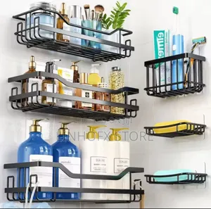 6pcs Stainless Steel Shower Candy Organizer Set