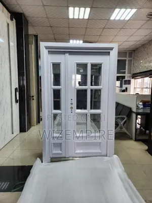French White Glass Door Available