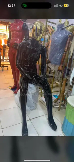 Black Male Sitting Down Mannequin