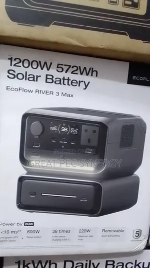 Ecoflow River 3 Max (River 3 Plus Eb300) Power Station 572wh