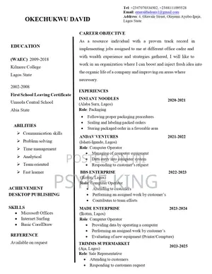 Office Secretary/Computer Operator