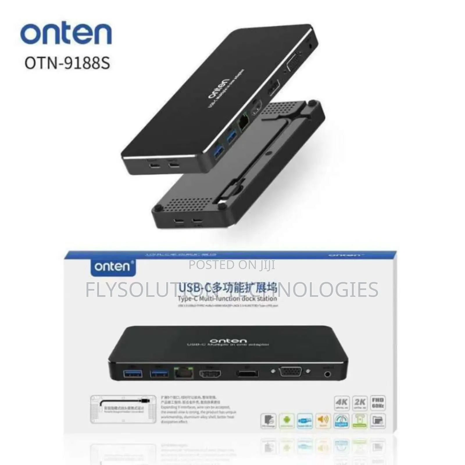 Onten Otn-91885 Type-C Multi-Function Dock Station