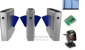 Automated Barcode Turnstile Flap Barrier Gate