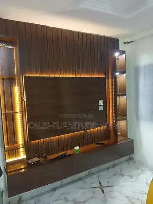 8ft X 8ft Tv Console. Brown Color