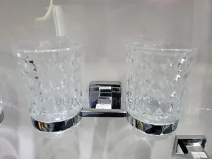 Crystal Glass Double Cup Holder