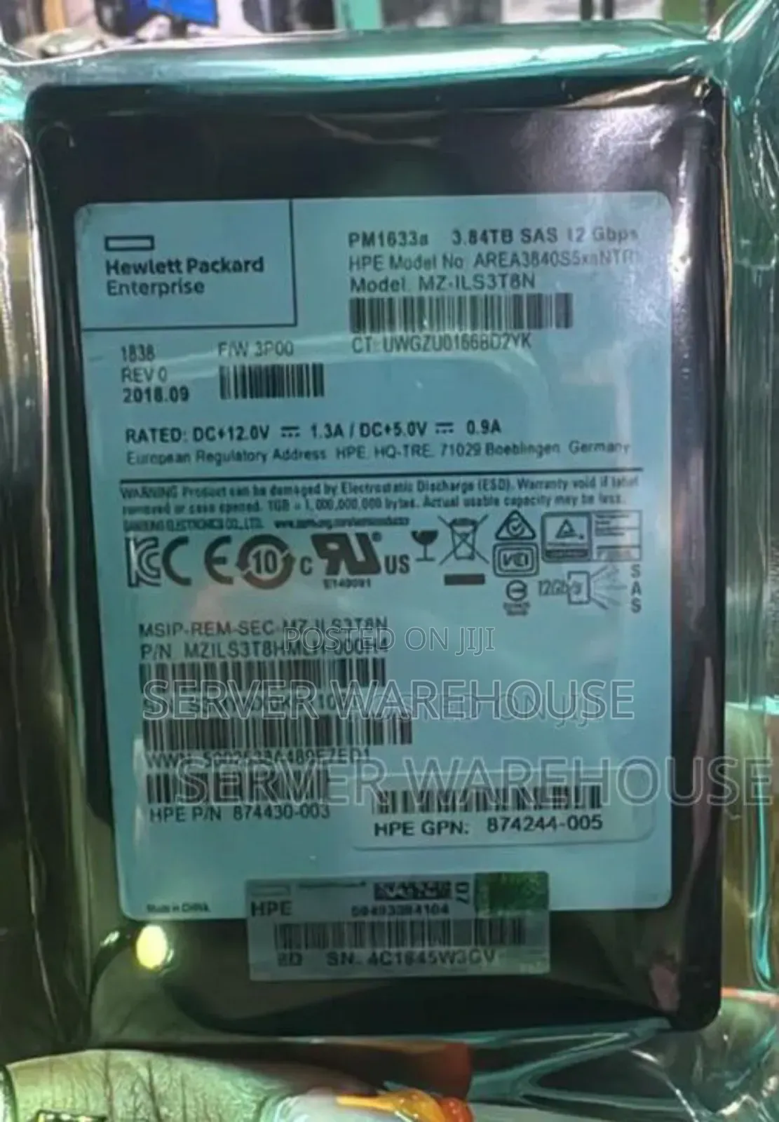 Hpe 3.84tb Sas SSD