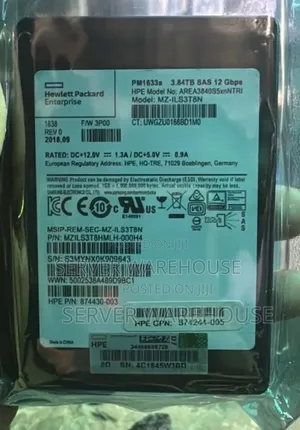 Hpe 3.84tb Sas SSD