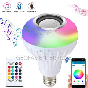 RGB Bluetooth Music Screw Bulb Speaker