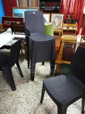 Stackable Armless Molded Plastic Outdoor Chair