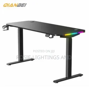 Electric Adjustable Table With RGB Side Light Display -1.4