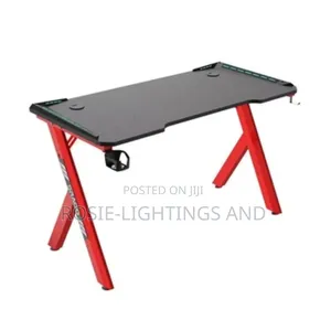 Y Leg Computer Gaming Table - Red Leg Base Frame