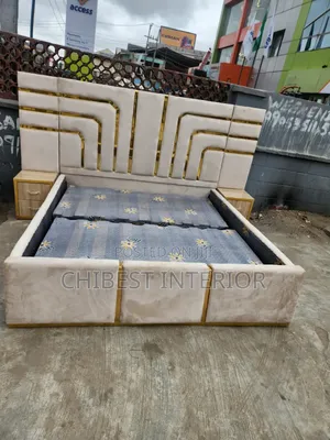 5ft Tall 6by6 Bed Frame With Two Luxury Side Drawers.