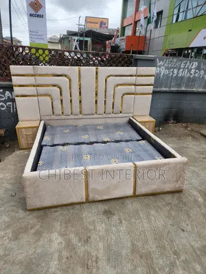 6by6 Upholstery Padded Bed With Side Drawers