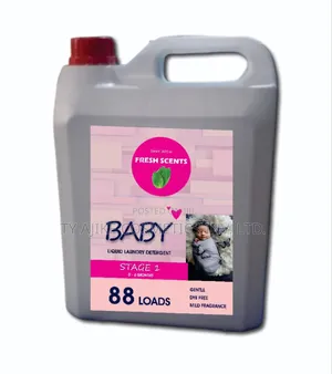 Baby Liquid Laundry Detergent, Stage 1 - 4 Litres