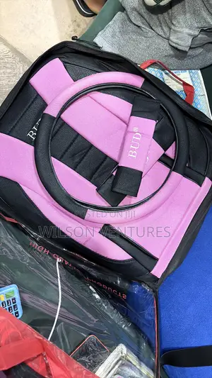 Pink Color Fabrics Car Seat Cover