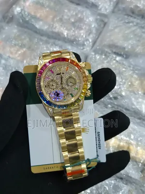Super Clone Daytona Rainbow Stone Rolex Watch