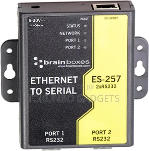 Brainboxes Es-257 2-Port Rs232 Ethernet to Serial Adapter.