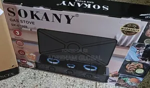 3 Burner Sokany Gas Stove Sk-7003