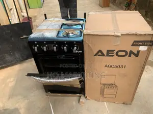 Aeon Gas Cooker 3+1 Burner – 50x50cm With Oven Light
