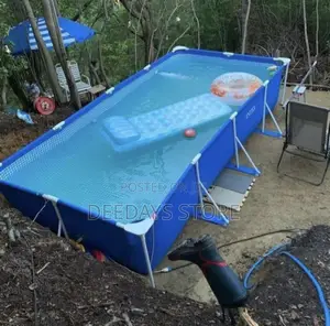 Intex Rectangular Metal Frame Swimming Pool With Ladders
