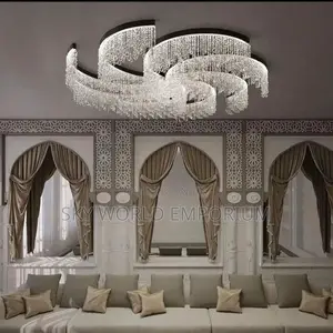 Modern Gloss Luxury Crystal Chandelier for Living Room