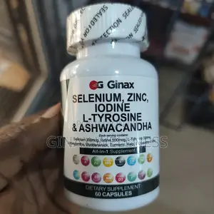 Selenium + Iodine + L-Tyrosine + Ashwagandha Blend Capsules