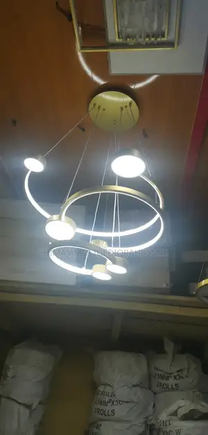 New Nordic Line Dining Room Chandelier Light Luxury Gold Sma