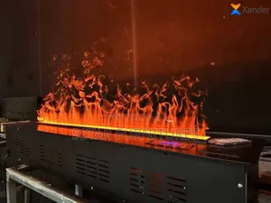 3d Luxurious Fireplace With Multiple Colors
