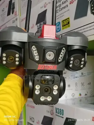 Solar Camera V380 3lens 3view Security Camera