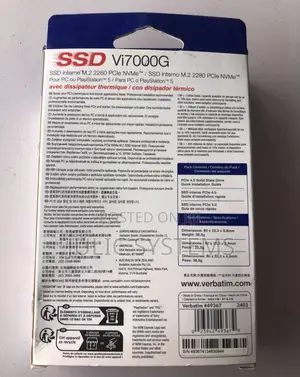 1tb Verbatim SSD M.2vi 7000g