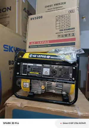 Brand New Lepaq Sv3200 Manual Generator - Yellow Tank