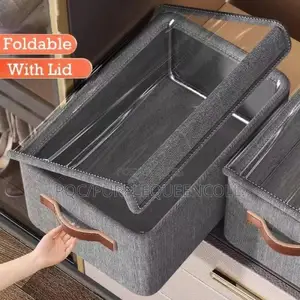 Jean Organizer Cloth Storage Box With Lid Cover
