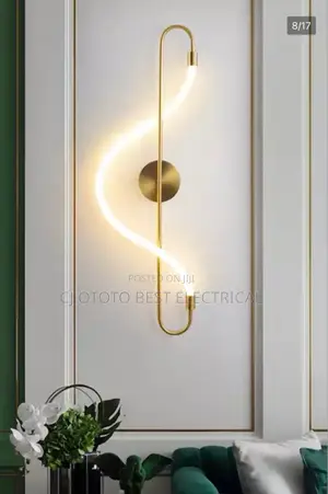 Led Luxury Wall Light Gold Black Body Available