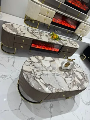 Tv Stand Nd Centre Table Wit a Fire Place