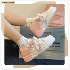 Ashion 2025 Ladies Fashion Casual Sneakers - Pink