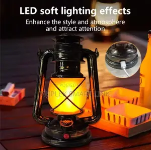 Vintage Rechargeable Lantern Decor Light for Hotel,Bar,Room