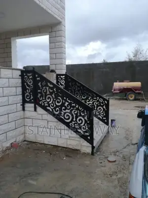 Laser Cut Metal Stair Railing
