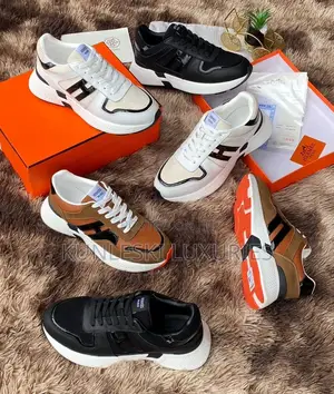 Original Hermes Paris Leather Sneakers Collections