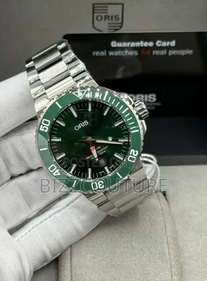 Original Oris Silver Stainless Steel Calendar Watch