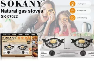 Sokany 2 Burner Stainless Cooking Gas