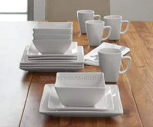16pcs White Porcelain Dinner Set