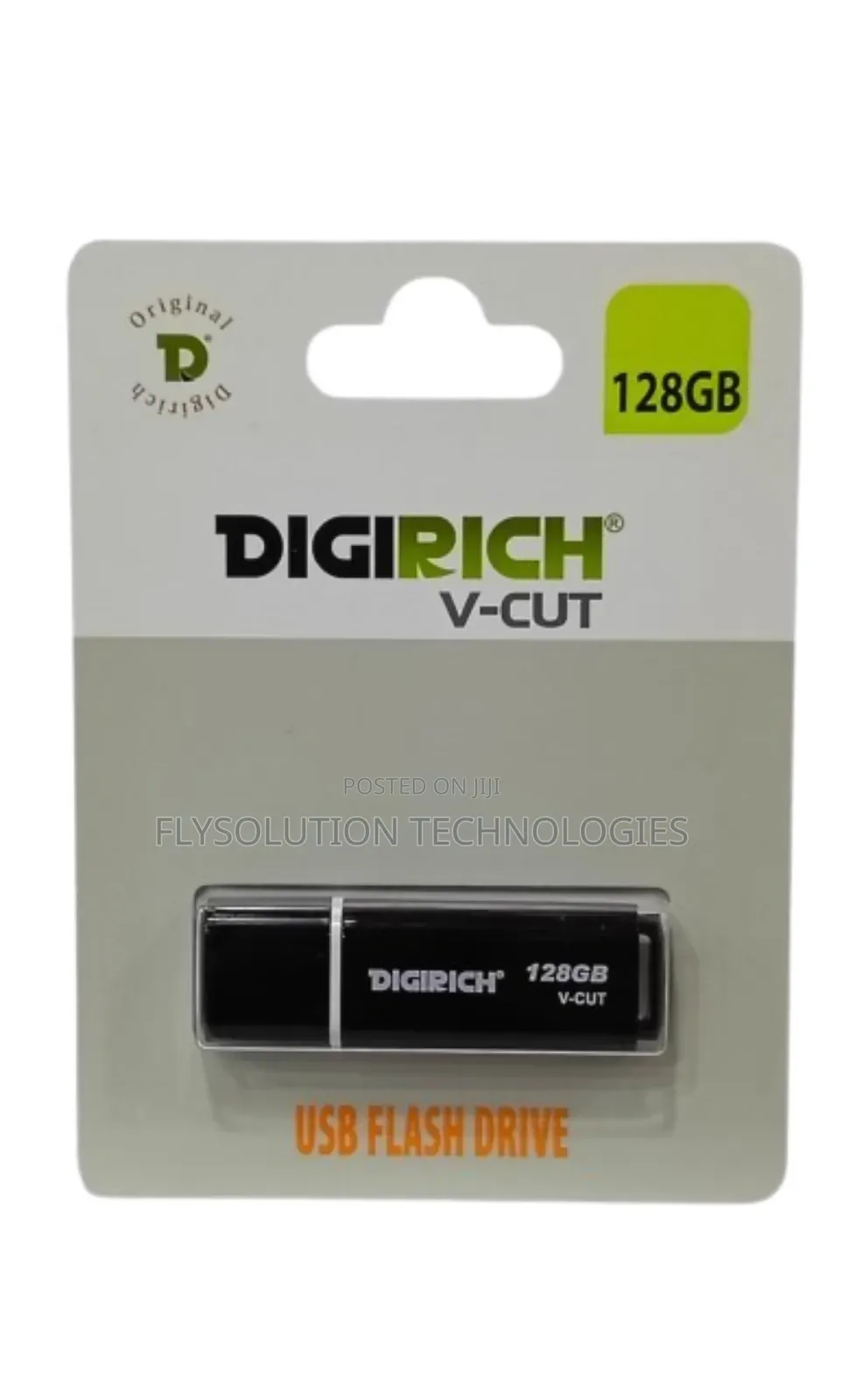 Digirich v-Cut Flash Drive 128gb Black